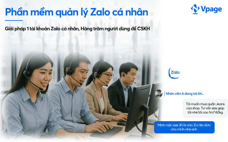 Quản lý tài khoản Zalo cá nhân hiệu quả hơn với Vpage